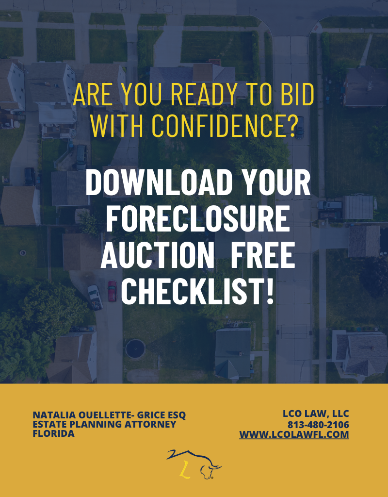 Foreclosure Auction Free Checklist